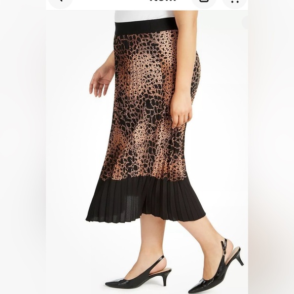 Women skirt Alfani plus size women skirt animal print size 0X - Picture 2 of 7